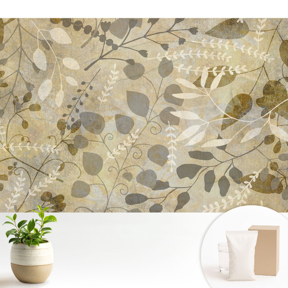 Samolepící tapeta s rostlinným motivem vytvářející útulnou atmosféru