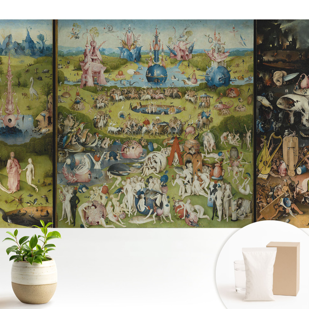 Tapeta do obývacího pokoje s surrealistickým barevným motivem fantazie