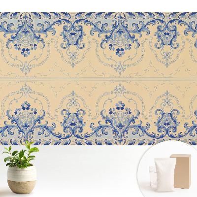 Tapeta Klasický ornamentální vzor, ​​elegance modrá