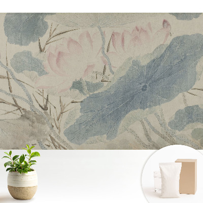 Tapeta do obyvaku Jemné květiny v klasickém stylu