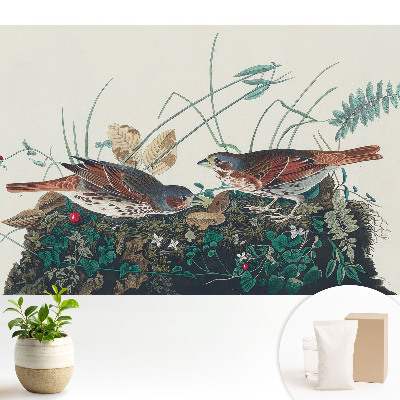 Tapeta na zeď Ptáci mezi zelení