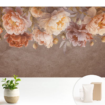 Tapeta s romantickým květinovým klasickým motivem do obývacího pokoje