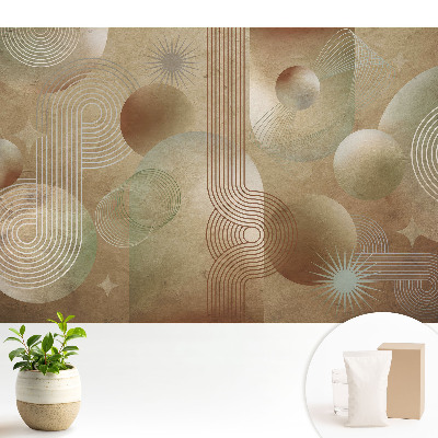 Tapeta s abstraktním retro geometrickým motivem