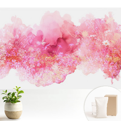 Samolepící tapeta s růžovým květinovým abstraktním motivem