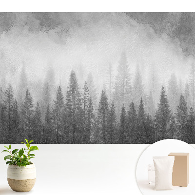 Tapeta s motivem tajemného lesa v mlze