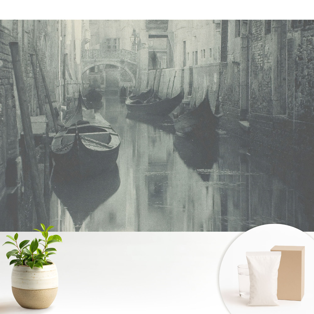 Tapeta do obývacího pokoje „Mír a harmonie v okouzlujícím kanálu”