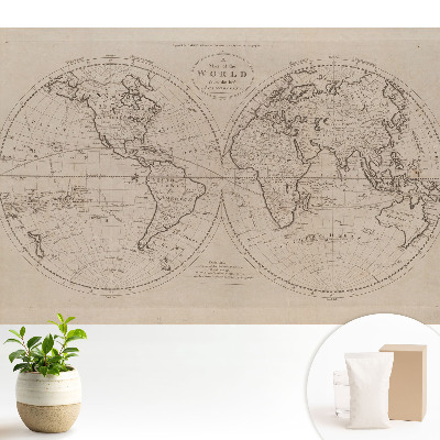 Tapeta na zeď s historickou kresbou světa