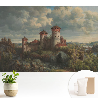 Tapeta do obyvaku Hrad uprostřed přírody