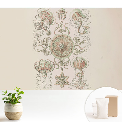 Tapeta na zeď Jemný symetrický motiv medúzy