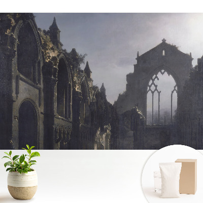 Tapeta do obyvaku Architektonicky symetrická gotická zřícenina