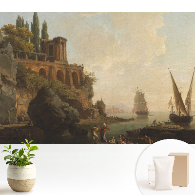 Tapeta na zeď Klasické krajiny plachetnic pobřeží