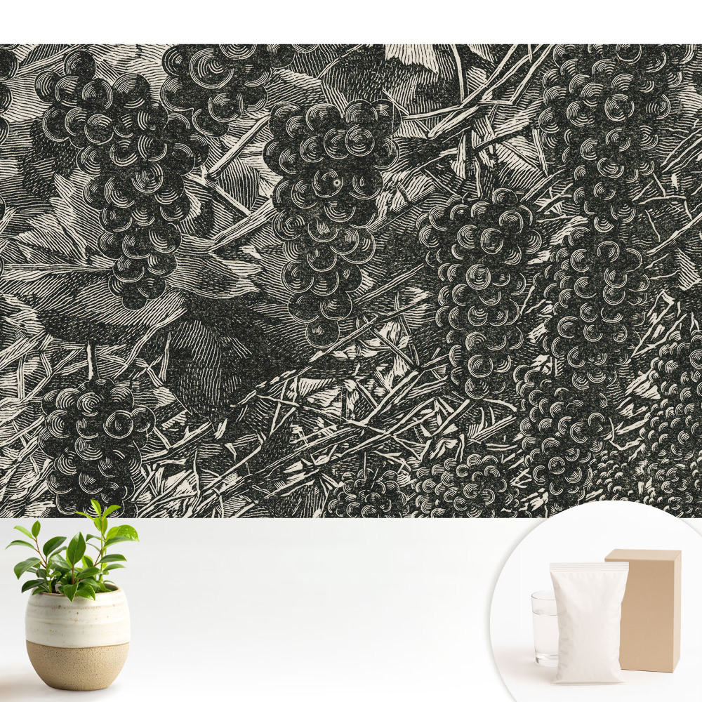 Tapeta s klasickým hroznovým motivem v provedení Elegance