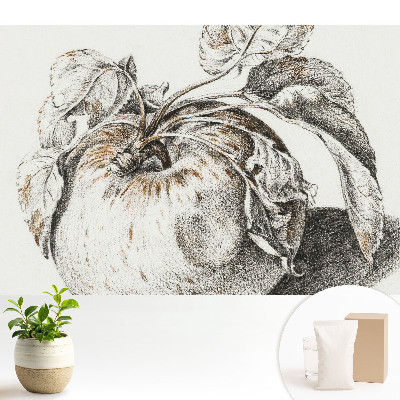 Tapeta na zeď s motivem jablka v klasickém složení