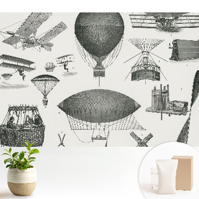 Tapeta na zeď Letecké vynálezy v retro stylu
