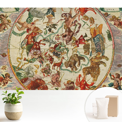 Tapeta na zeď s klasickým kosmogramem a mytologickými postavami