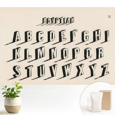 Samolepící tapeta Stylizovaná retro abeceda