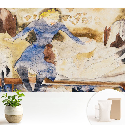 Tapeta na zeď Romantická scéna v pastelových barvách