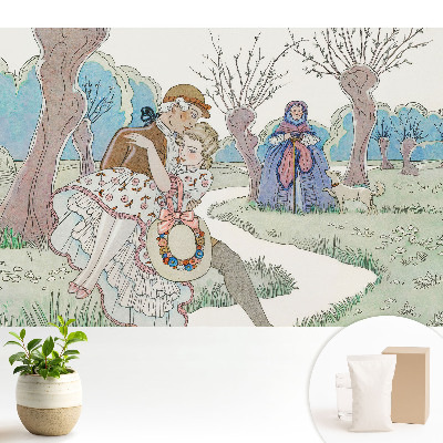 Tapeta do obyvaku Romantická procházka mezi stromy