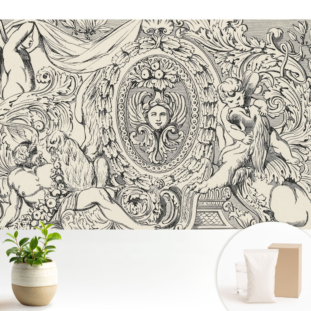 Tapeta s klasickým ornamentálním motivem