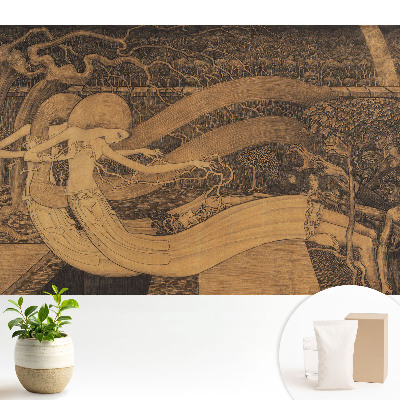 Tapeta do obyvaku Mystická secesní příroda záhadná