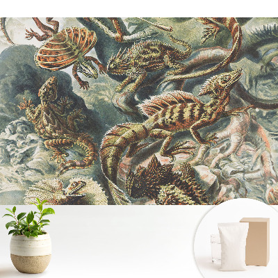 Tapeta Báječná vzorovaná příroda s ještěrkami