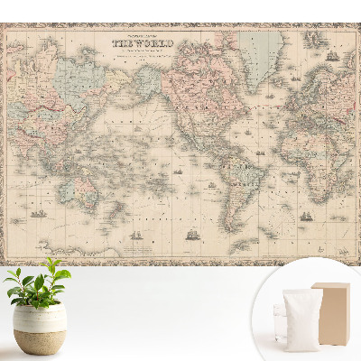 Samolepící tapeta Klasická mapa světa