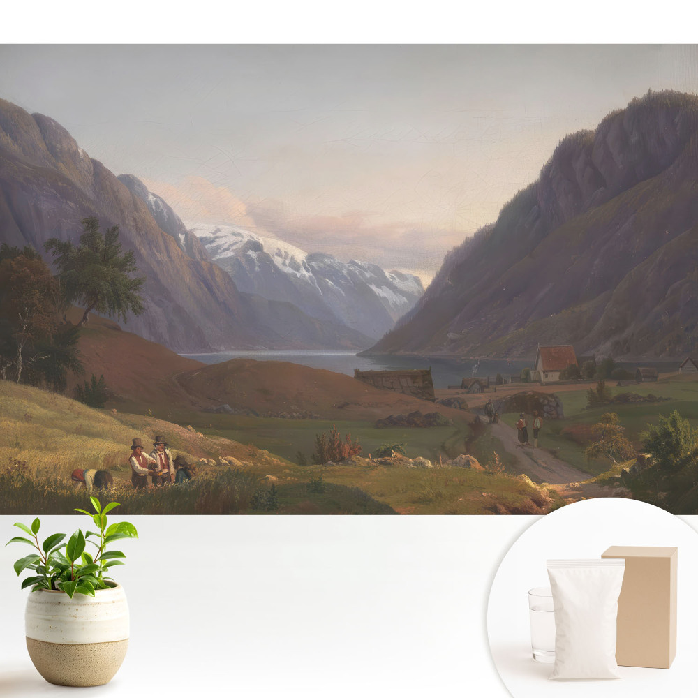 Samolepící tapeta s klidnou harmonickou krajinou