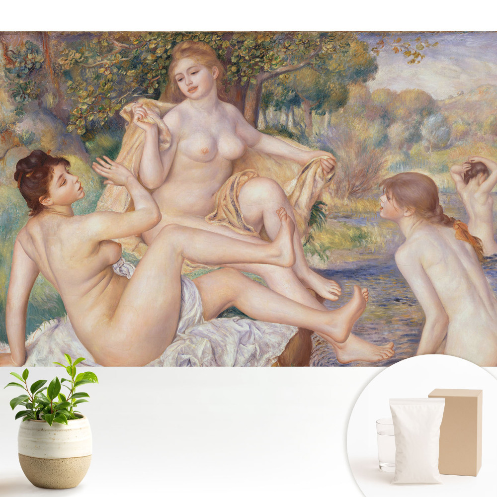 Tapeta na zeď s motivem scény u vody vyjadřující ženskost a klid