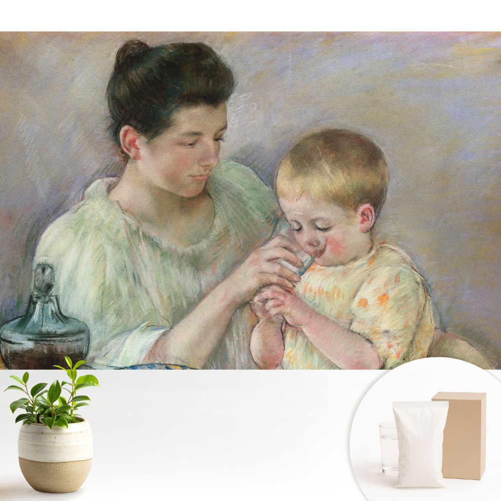 Tapeta s motivem intimní rodinné scény