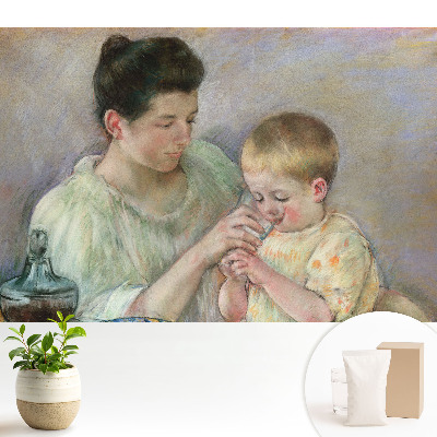 Tapeta s motivem intimní rodinné scény