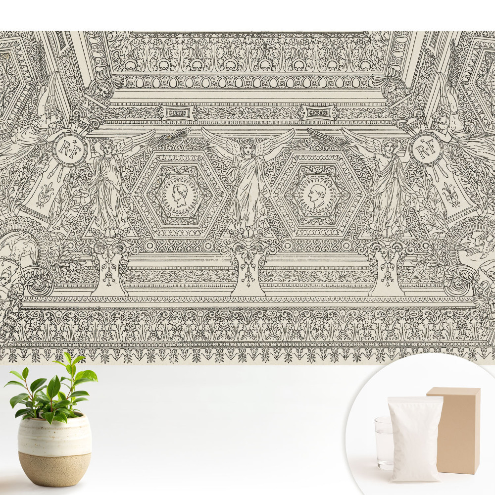 Samolepící tapeta s klasickým ozdobným motivem plným detailů