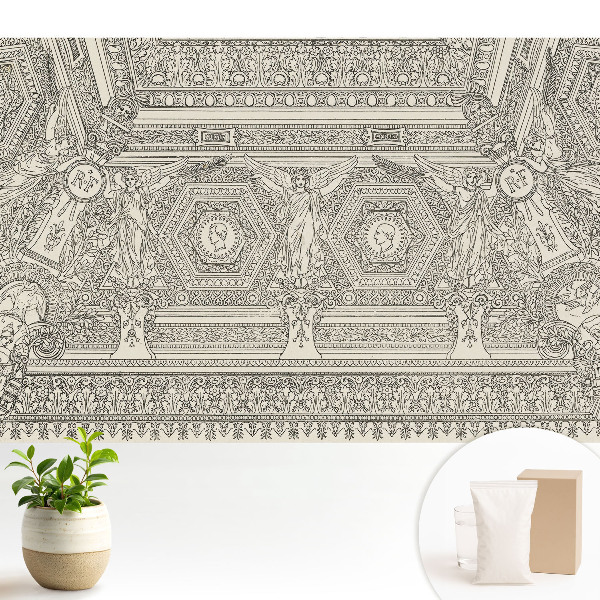 Samolepící tapeta s klasickým ozdobným motivem plným detailů