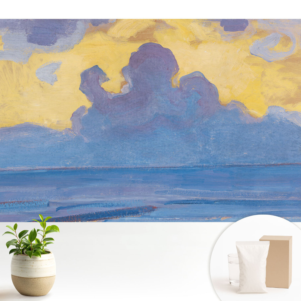 Tapeta na zeď s motivem abstraktních mraků na pozadí oblohy