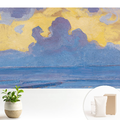 Tapeta na zeď s motivem abstraktních mraků na pozadí oblohy