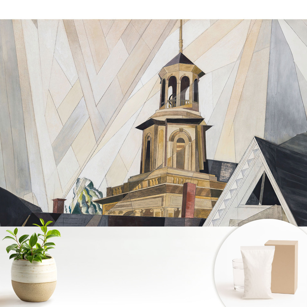 Tapeta s abstraktním motivem architektonické věže