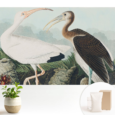 Tapeta do obývacího pokoje s motivem dvou ptáků v jejich přirozeném prostředí