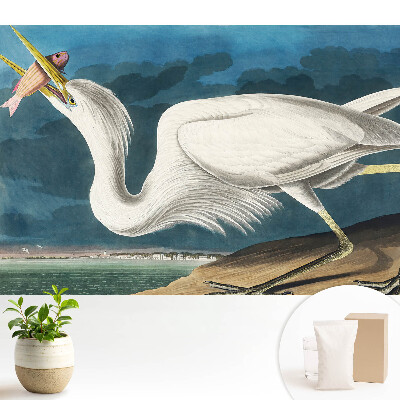 Tapeta do obyvaku Ptačí elegance a příroda