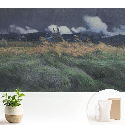 Tapeta na zeď Krajina s mraky a větrem