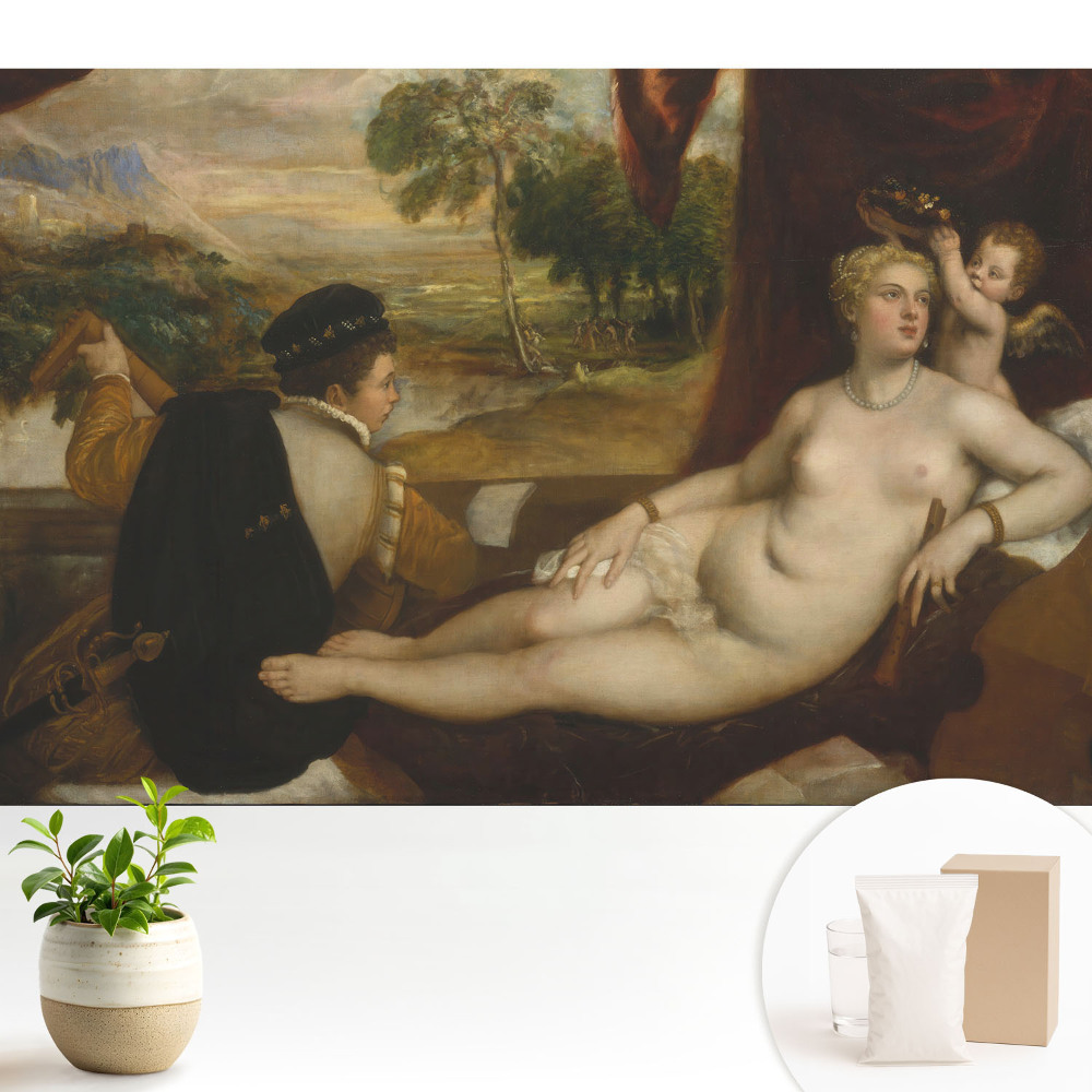 Tapeta s klasickým motivem postav v krajině