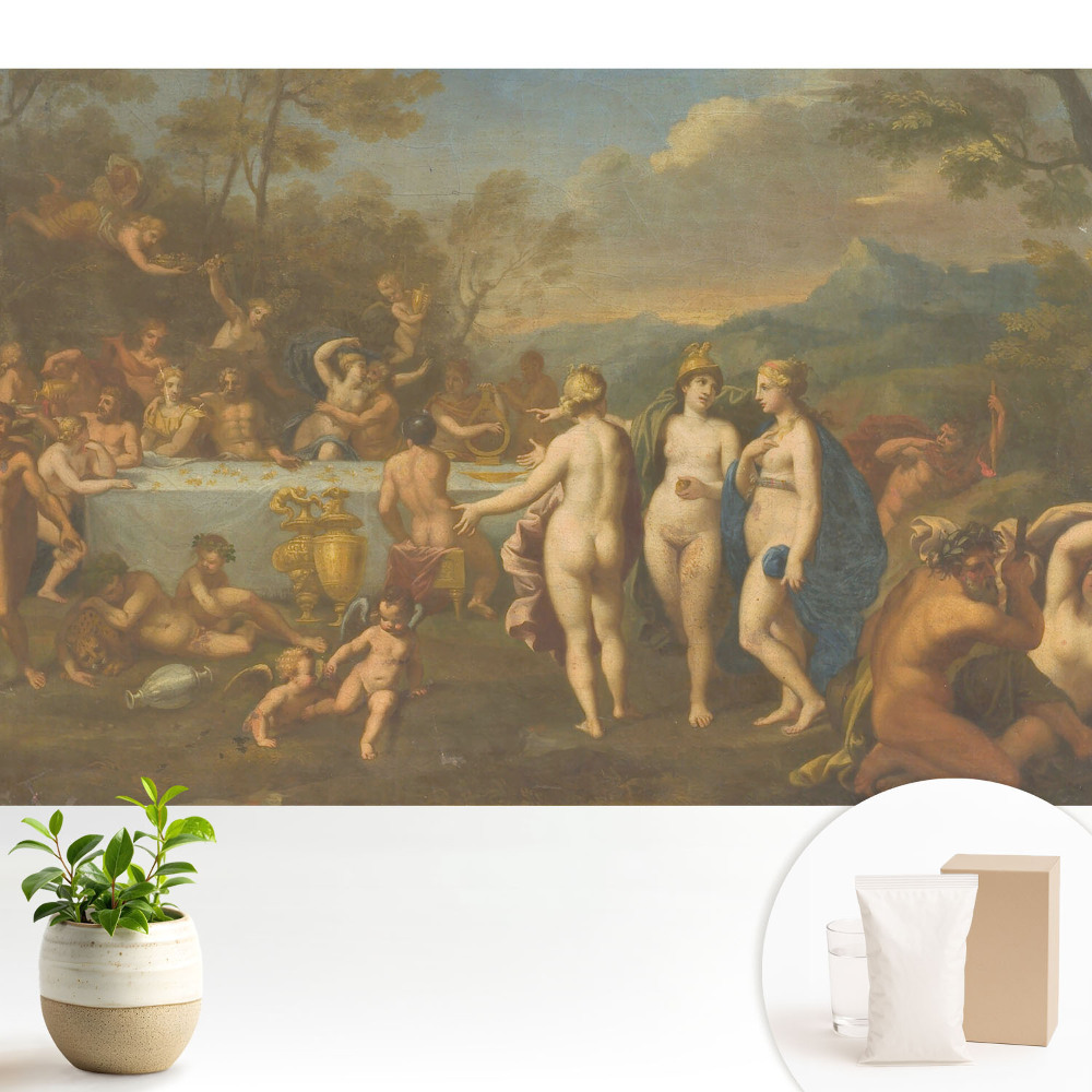 Tapeta s postavami starověké mytologie ladící s interiérem