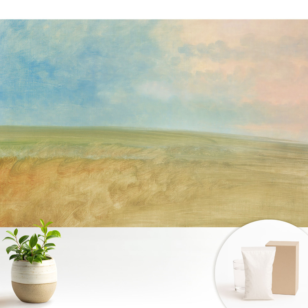 Samolepící tapeta s pastelovým abstraktním motivem krajiny