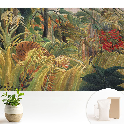 Samolepící tapeta „Džunglový ráj se skrytým predátorem”