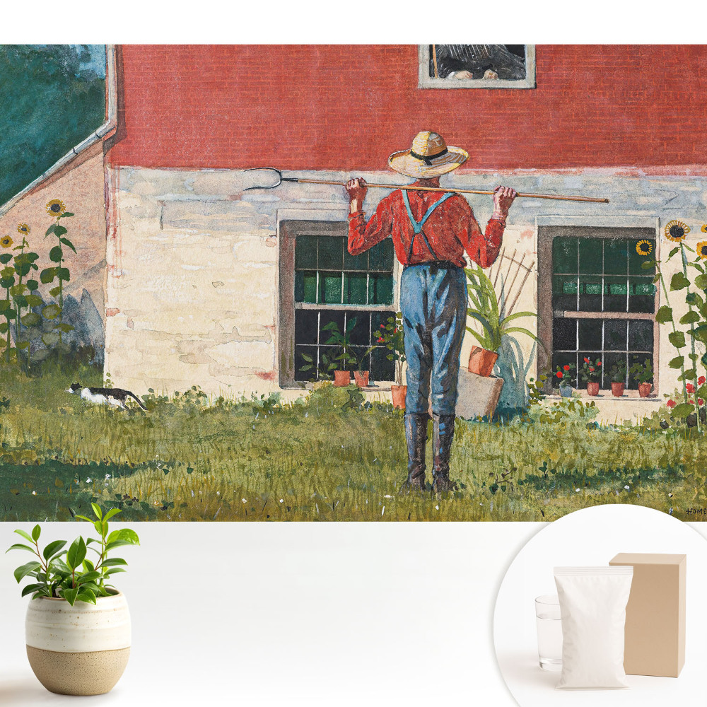 Samolepící tapeta Rustikální idylka ve venkovské zahradě