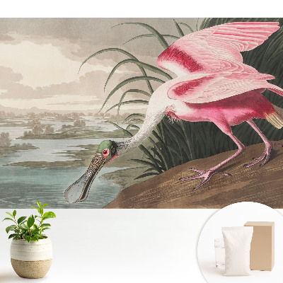 Tapeta na zeď Idylka s plameňákem