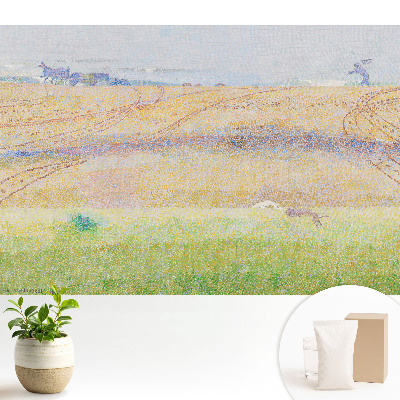 Samolepící tapeta s motivem krajiny v pastelových barvách