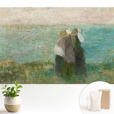 Tapeta do obývacího pokoje s motivem pozorovatelů na pobřeží