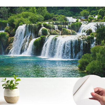 Tapeta do obyvaku Vodopády a zeleň