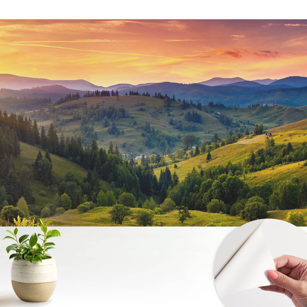 Tapeta do obyvaku Malebné kopce horské krajiny