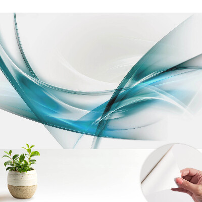 Tapeta Abstraktní čáry a vlny modrého odstínu