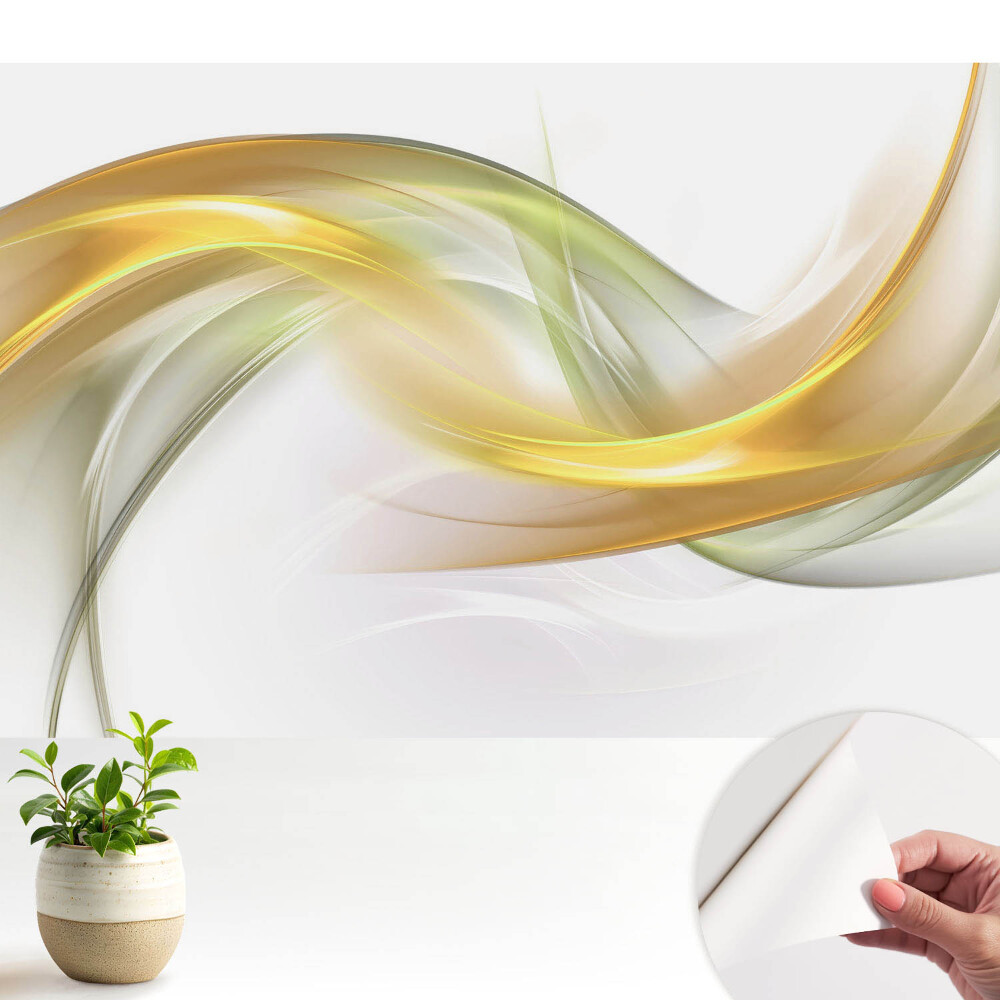 Tapeta do obyvaku Jemné, vlnité linie v jemných odstínech